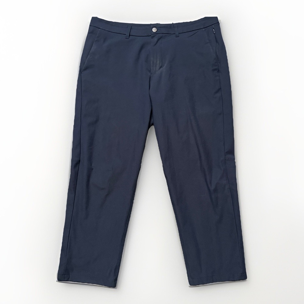 Lululemon Pants Mens 36 Blue ABC Slim Fit Performance Capris‎ Golf Office